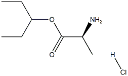 (S)-Pentan-3-yl 2-aminopropanoate hydrochloride Structure