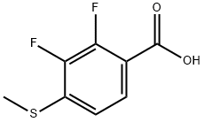 2,3-Difluoro-4-(methylthio)benzoic acid Structure