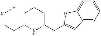 (R)-(-)-1-(benzofuran-2-yl)-2-propylaminopentane hydrochloride Structure
