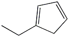 1,3-Cyclopentadiene, ethyl- Structure