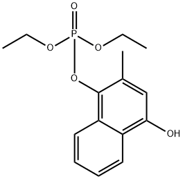 Diethyl 1-hydroxy-3-methylnaphthalen -4-yl phosphate Structure