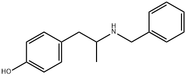4-[2-[(phenylmethyl)amino]propyl]- Phenol 구조식 이미지