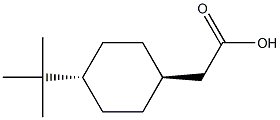 Cyclohexaneacetic acid, 4-(1,1-dimethylethyl)-, trans- Structure