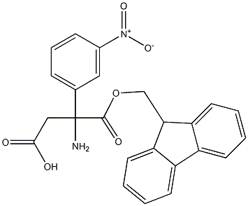 Fmoc-(RS)-3-Amino-3-(3-nitrophenyl)-propionic acid Structure
