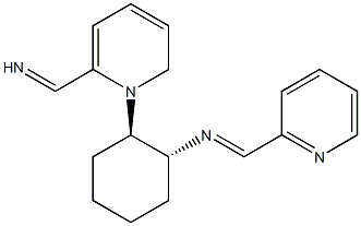 1-(pyridin-2-yl)-N-[(1R,2R)-2-{[(pyridin-2-yl)methylidene]amino}cyclohexyl]methanimine 구조식 이미지