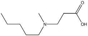 b-Alanine, N-methyl-N-pentyl- Structure