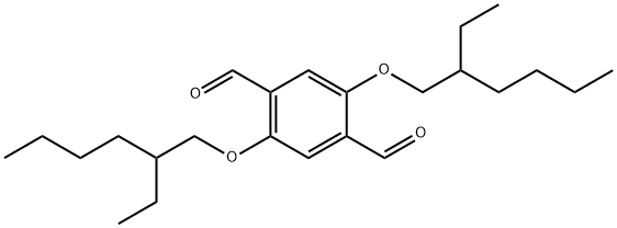 1,4-Benzenedicarboxaldehyde, 2,5-bis[(2-ethylhexyl)oxy]- Structure