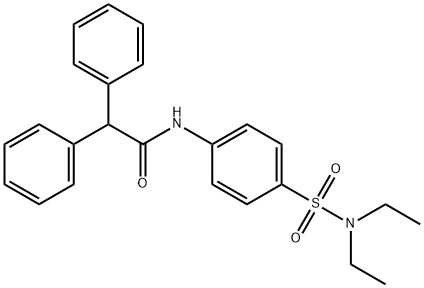 N-{4-[(diethylamino)sulfonyl]phenyl}-2,2-diphenylacetamide Structure