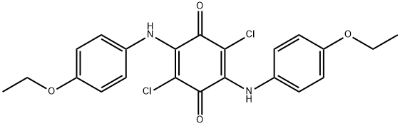 2,5-BIS(4-ETHOXYANILINO)-3,6-DICHLORO-1,4-BENZOQUINONE 구조식 이미지