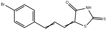 5-[3-(4-bromophenyl)-2-propenylidene]-2-thioxo-1,3-thiazolidin-4-one Structure