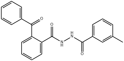 2-benzoyl-N'-(3-methylbenzoyl)benzohydrazide Structure