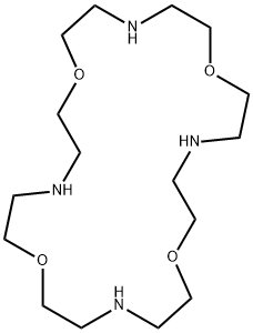 1,7,13,19-tetraoxa-4,10,16,22-tetraazacyclotetracosane Structure