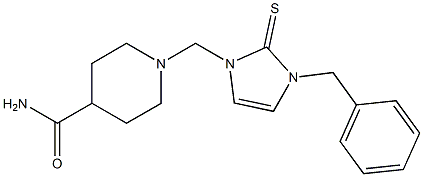 1-[(3-benzyl-2-thioxo-2,3-dihydro-1H-imidazol-1-yl)methyl]piperidine-4-carboxamide 구조식 이미지