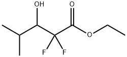 Pentanoic acid, 2,2-difluoro-3-hydroxy-4-methyl-, ethyl ester Structure