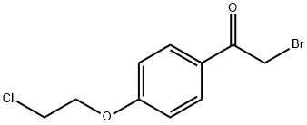 2-bromo-1-(4-(2-chloroethoxy)phenyl)ethan-1-one Structure