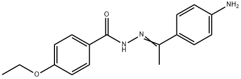 N'-[(E)-1-(4-aminophenyl)ethylidene]-4-ethoxybenzohydrazide 구조식 이미지