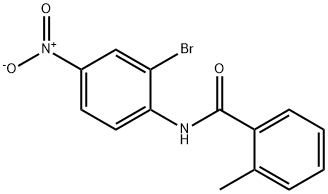 N-(2-bromo-4-nitrophenyl)-2-methylbenzamide 구조식 이미지