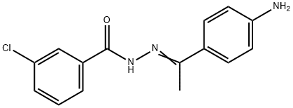 N'-[(E)-1-(4-aminophenyl)ethylidene]-3-chlorobenzohydrazide Structure