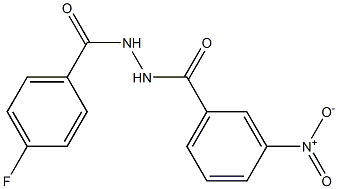 N'-(4-fluorobenzoyl)-3-nitrobenzohydrazide 구조식 이미지