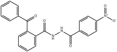 2-benzoyl-N'-(4-nitrobenzoyl)benzohydrazide 구조식 이미지