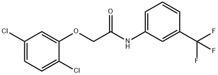 2-[(2,5-dichlorophenyl)oxy]-N-[3-(trifluoromethyl)phenyl]acetamide 구조식 이미지