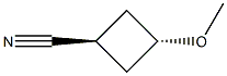 trans-3-methoxycyclobutane-1-carbonitrile Structure