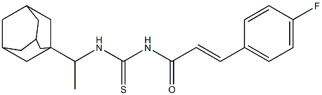 N-[1-(1-adamantyl)ethyl]-N'-[3-(4-fluorophenyl)acryloyl]thiourea 구조식 이미지