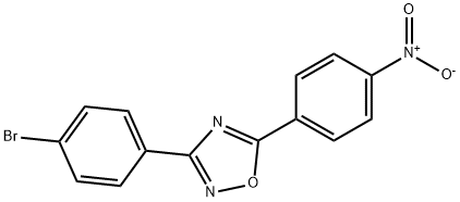 3-(4-bromophenyl)-5-{4-nitrophenyl}-1,2,4-oxadiazole 구조식 이미지