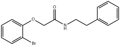 2-(2-bromophenoxy)-N-(2-phenylethyl)acetamide 구조식 이미지