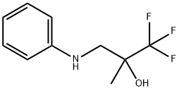 2-Propanol, 1,1,1-trifluoro-2-methyl-3-(phenylamino)- Structure