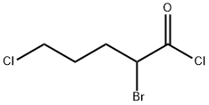 Pentanoyl chloride, 2-bromo-5-chloro- Structure