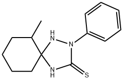 6-methyl-2-phenyl-1,2,4-triazaspiro[4.5]decane-3-thione Structure