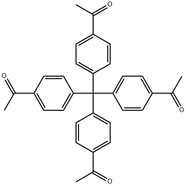 Tetra(4-acetylphenyl)methane Structure
