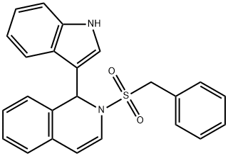 Isoquinoline, 1,2-dihydro-1-(1H-indol-3-yl)-2-[(phenylmethyl)sulfonyl]- Structure