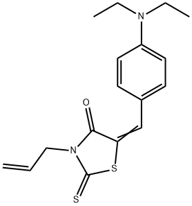 3-allyl-5-[4-(diethylamino)benzylidene]-2-thioxo-1,3-thiazolidin-4-one 구조식 이미지