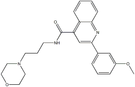 2-(3-methoxyphenyl)-N-(3-morpholin-4-ylpropyl)quinoline-4-carboxamide Structure