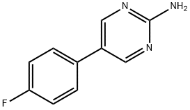 5-(4-fluorophenyl)pyrimidin-2-amine 구조식 이미지