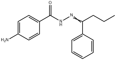 4-amino-N'-[(Z)-1-phenylbutylidene]benzohydrazide Structure