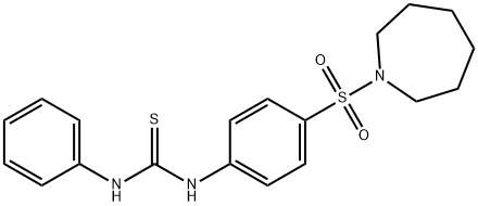 N-[4-(1-azepanylsulfonyl)phenyl]-N'-phenylthiourea 구조식 이미지
