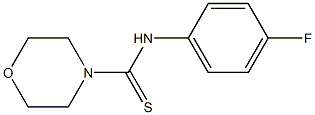 N-(4-fluorophenyl)-4-morpholinecarbothioamide Structure