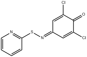 2,6-dichlorobenzo-1,4-quinone 4-[S-(2-pyridinyl)thioxime] 구조식 이미지