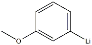 Lithium, (3-methoxyphenyl)- Structure