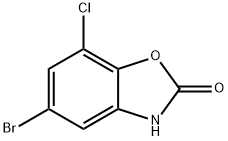 2(3H)-Benzoxazolone, 5-bromo-7-chloro- 구조식 이미지