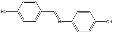 4-[(1E)-[(4-hydroxyphenyl)imino]methyl]phenol Structure