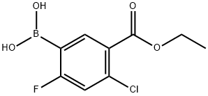 4-Chloro-2-fluoro-5-ethoxycarbonylphenylboronic acid Structure