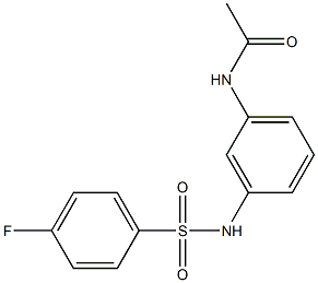 N-(3-{[(4-fluorophenyl)sulfonyl]amino}phenyl)acetamide Structure