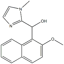 (2-methoxy-1-naphthyl)(1-methyl-1H-imidazol-2-yl)methanol 구조식 이미지