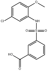 3-(5-Chloro-2-methoxy-phenylsulfamoyl)-benzoic acid Structure