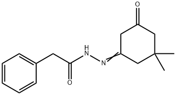 N'-(3,3-dimethyl-5-oxocyclohexylidene)-2-phenylacetohydrazide 구조식 이미지