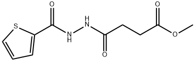 methyl 4-oxo-4-[2-(2-thienylcarbonyl)hydrazino]butanoate 구조식 이미지